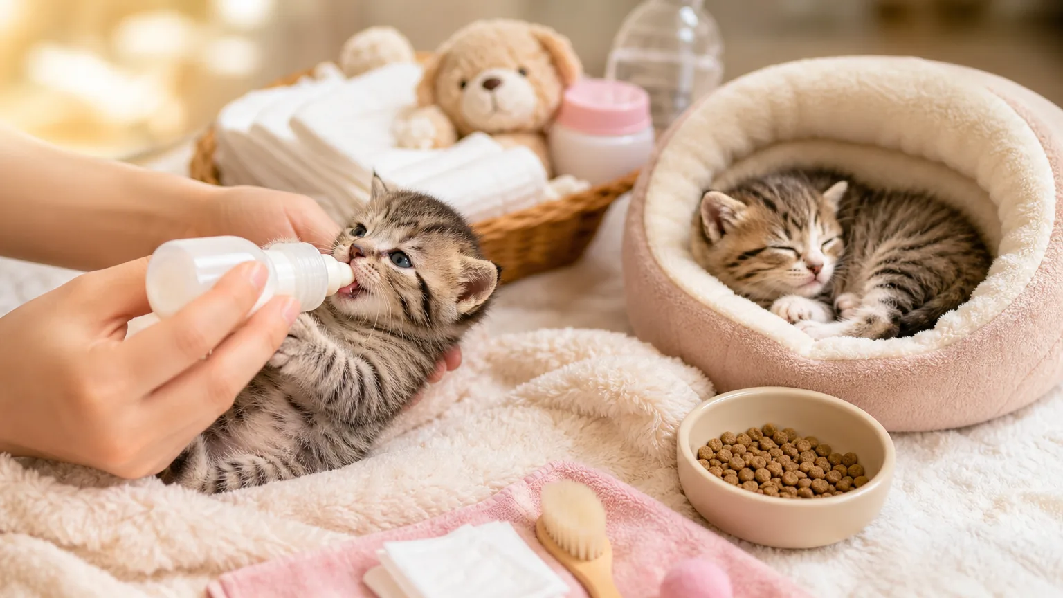 วิธีเลี้ยงลูกแมวแรกเกิด–2 เดือน ฉบับมือใหม่